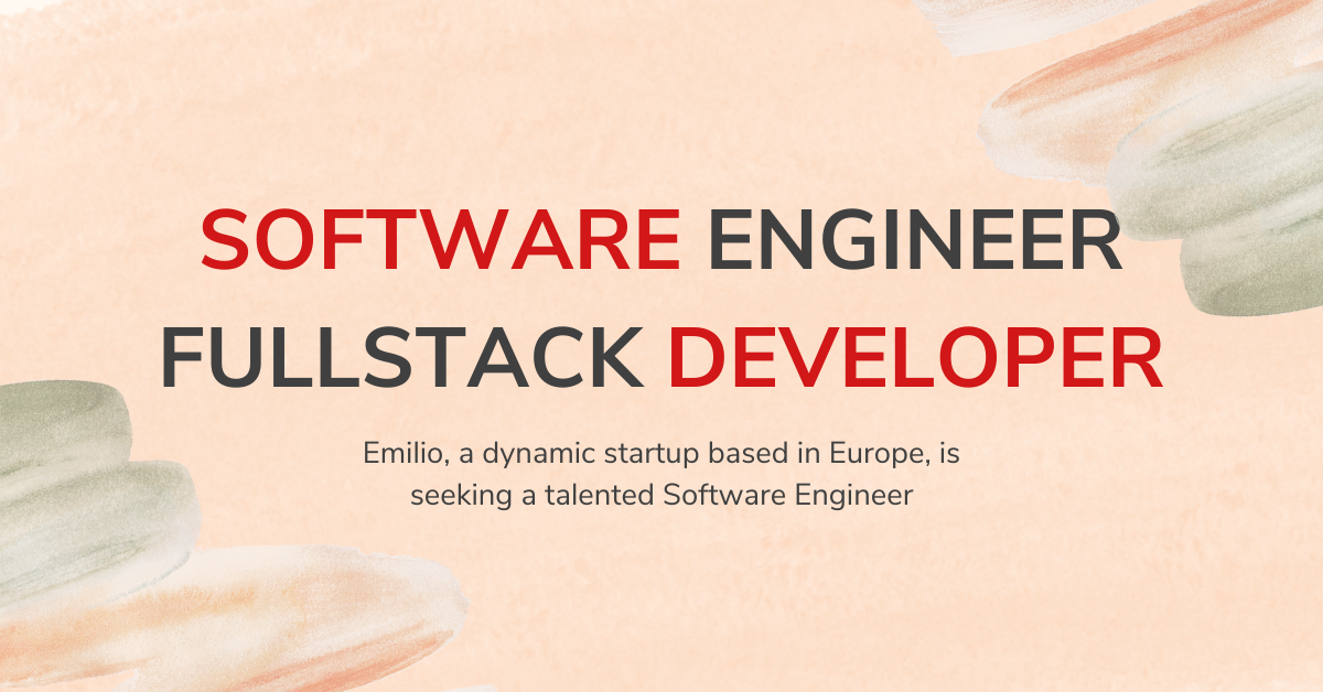 Job Opportunity Software Engineer Fullstack Developer at Emilio